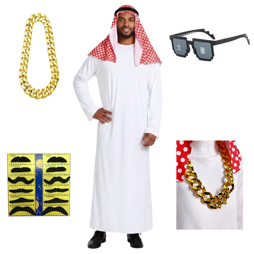Men's Arab Cosplay Robe Golden - Sunglass Retainer Cord ulasan dan harga