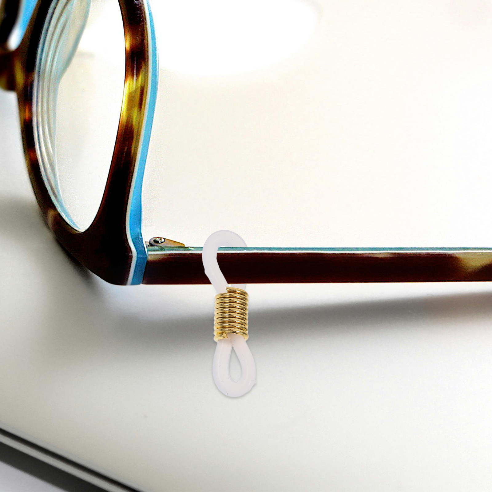 100Pcs Eyeglass Chain Ends Sil - Sunglass Retainer Cord ulasan dan harga