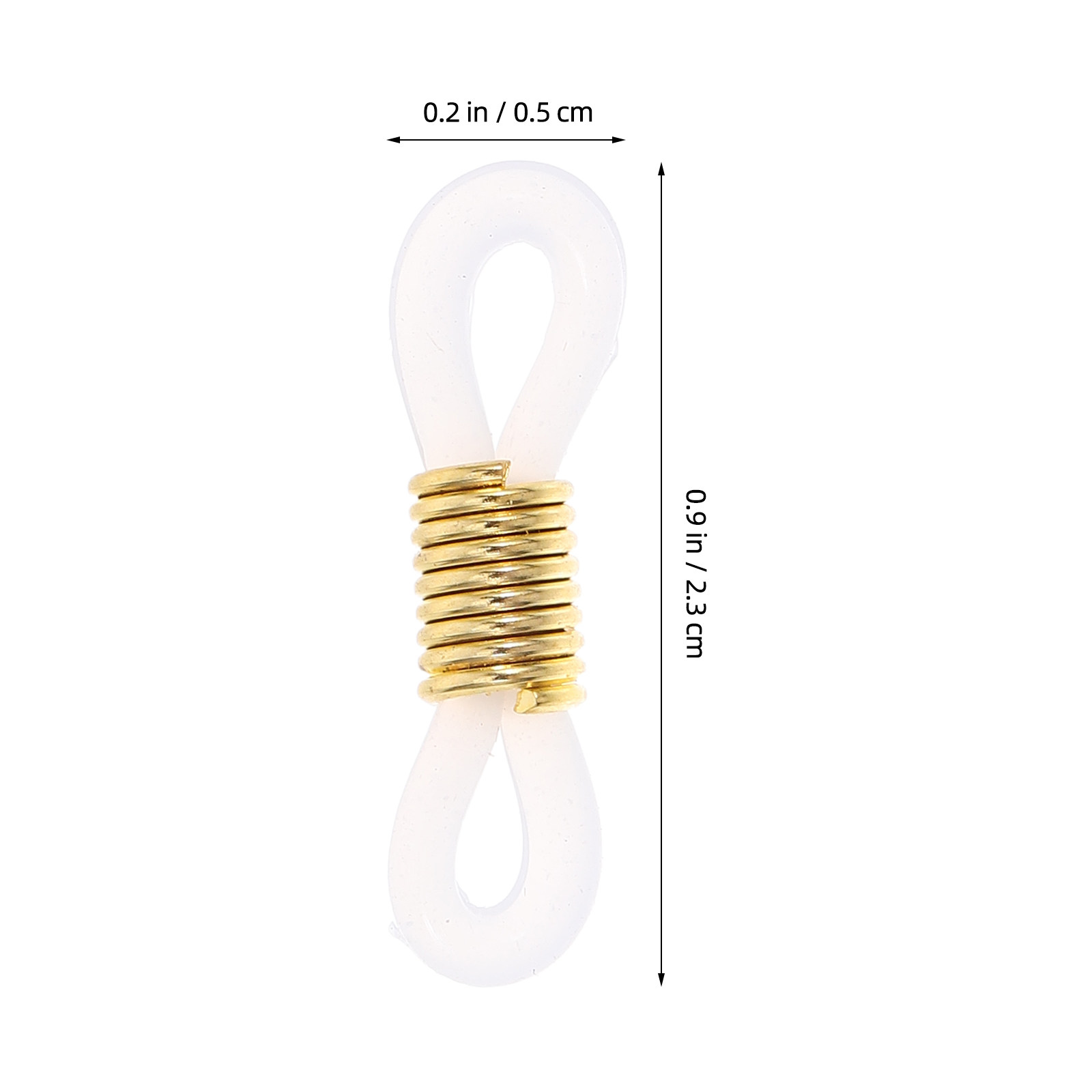 100Pcs Eyeglass Chain Ends Sil - Sunglass Retainer Cord ulasan dan harga
